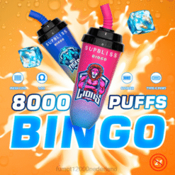 Fumot Bestellen - Fumot Supbliss Bingo 16ml 8000 wegwerp vape pod-apparaat (1 stuk) exclusief RLDT402