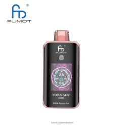 Fumot Vape Netherlands - Fumot Tornado 25000 wegwerpvape wit gomachtig ijs 26X2X414