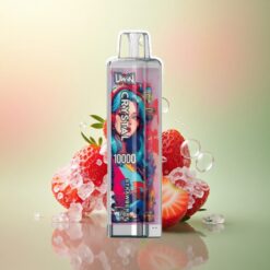 Uwin Crystal 10000 Puffs Aardbei IJs 18ml 650mAh RGB