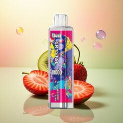 Uwin Crystal 10000 Puffs Aardbei Kiwi RGB met 18ml vloeistof en 650mAh batterij