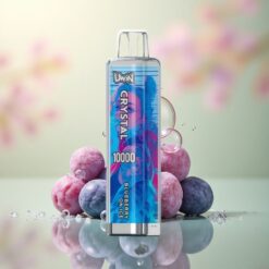 Uwin Crystal 10000 Puffs Blauwe Bes Op IJs met RGB-verlichting en 650mAh
