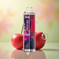 Uwin Crystal 10000 Puffs Kers Cola RGB Licht 650mAh Oplaadbaar 18ml Vloeistof 0.8 Ohm Mesh Spiraal