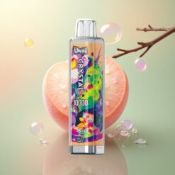 Uwin Crystal 10000 Puffs Perzik IJs 18ml 650mAh RGB