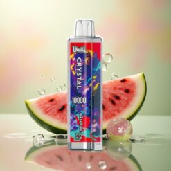 Uwin Crystal 10000 Puffs Watermeloen IJs RGB met 5% nicotine en 650mAh