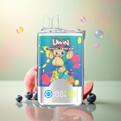 Uwin Crystal Twins 40000 Puffs Blauwebes Op IJs Zomerperzik IJstwee smaken en 850mAh