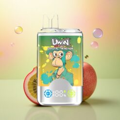 Uwin Crystal Twins 40000 Puffs Kiwi Passievrucht Guava Twee Appel Type-C 850mAh