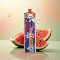 Uwin Shisha Hookah Crystal 20000 Puffs Aardbei Watermeloen Mesh Coil 650 mAh