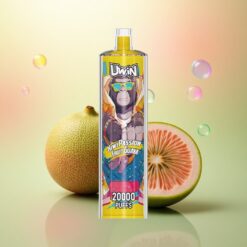 Uwin Shisha Hookah Crystal 20000 Puffs Kiwi Passievrucht Guave Nicotinevrij Type-C