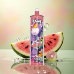 Uwin Shisha Hookah Crystal 20000 Puffs Watermeloen IJs 0% Nicotine 650 mAh