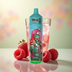 Uwin Tornado 35K Music Puffs Aardbei Framboos Kers IJs met 5% nicotine en 600mAh batterij