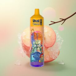 Uwin Tornado 35K Music Puffs Zomer Perzik IJs met 5% nicotine en 600mAh batterij