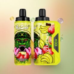 VapSolo VIKING 12000 Puffs Aardbei Banaan 22ml Type-C 20mg Nicotine