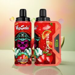VapSolo VIKING 12000 Puffs Aardbei Watermeloen 22ml 20mg Nicotine Type-C