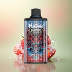 Vapsolo Super 15000 Puffs Aardbei IJs 40ml 850mAh Mesh