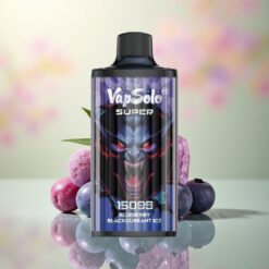 Vapsolo Super 15000 Puffs Blauwe Bes Zwarte Bes IJs 40ml 850mAh Mesh