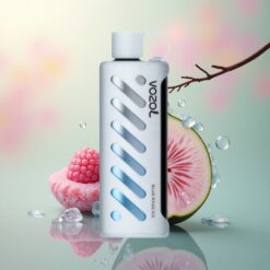 VOZOL Gear Shisha 25000 Puffs Blauwe Framboos IJs met Dual Mesh en 5mg nicotine